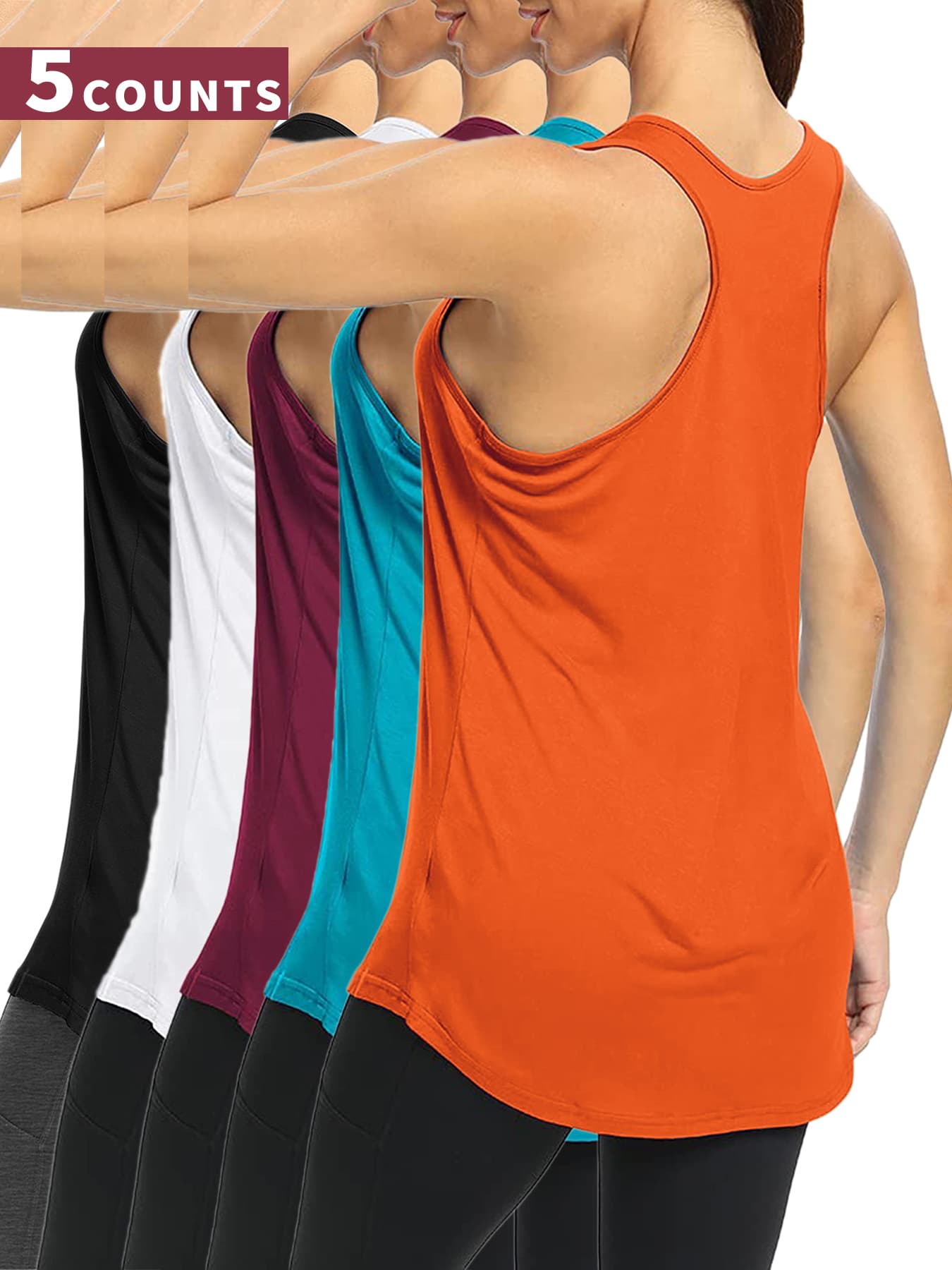 Racerback Workout Tank Top – 6 Colors, Breathable & Flowy for Gym, Yoga & Summer Vibes Suitable for daily casual wear and outdoor activities.