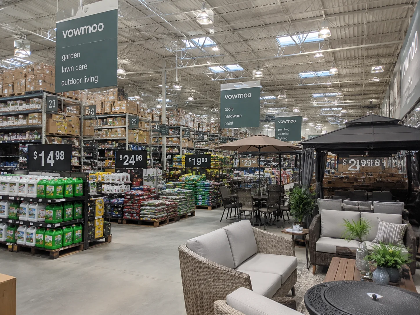 Home and garden floor inside a participating Vowmoon retailer